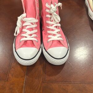 Classic Pink High-Top Sneakers